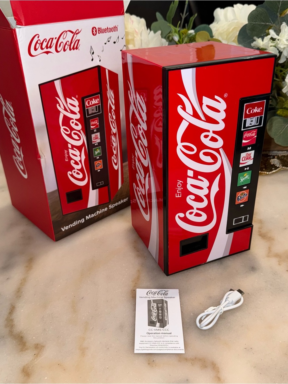 Coca Cola Red Vending Machine Bluetooth Speaker